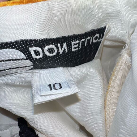 Stunning Don Elliot Vintage 80s Dress Baroque Design - Picture 10 of 16